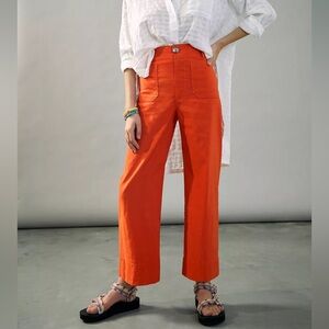Colette Cropped Wide-Leg Pants by Maeve